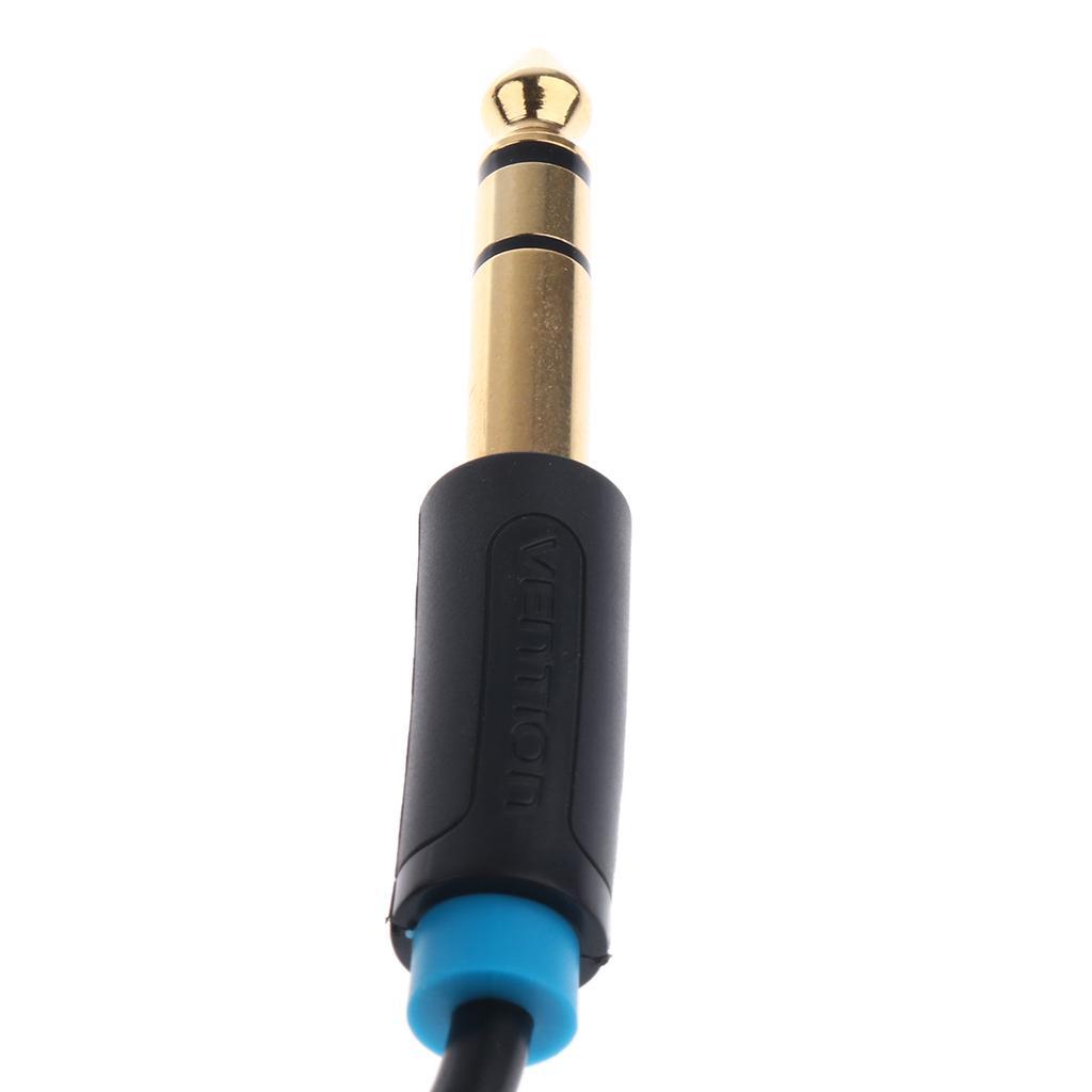3.5mm to 6.35mm 1/4'' Headphone Jack Plug and Adapter Cable Cord