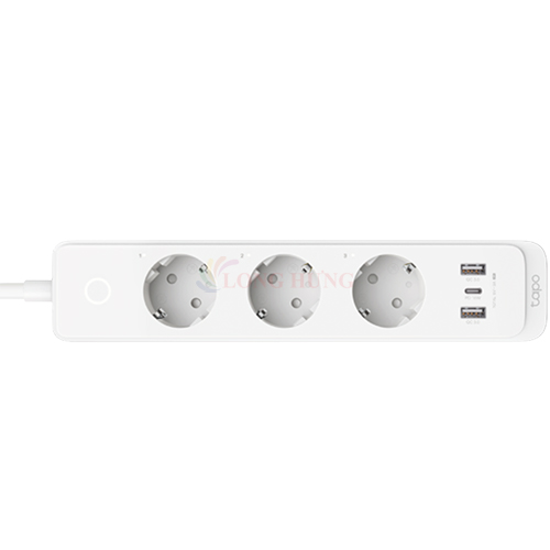 Ổ cắm điện Wifi TP-Link Tapo Smart Wifi Роwеr Strip 2USB 1Type-C 1.5m 18W P300 - Hàng chính hãng