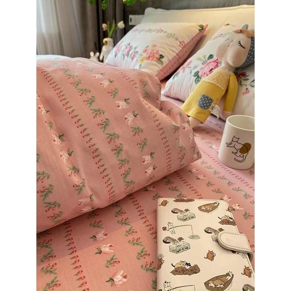 Set Cotton Dây Hoa Hàn Quốc Hàng Nhập Khẩu Cao Cấp 4 Món