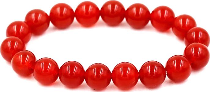 Vòng tay chuỗi hạt mã não đỏ 10 ly 18 hạt