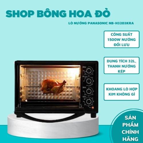 Lò nướng Panasonic NB-H3203KRA 32 lít - Hàng chính hãng