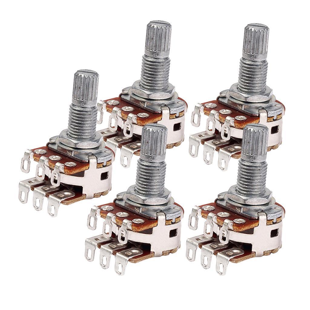 5Pcs MN100K Audio Taper Push/Pull Pot Potentiometer for Guitar/Bass Mandolin