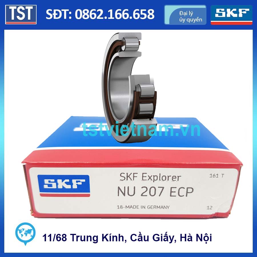 Vòng bi SKF NU 207 ECP (Chính hãng 100%)