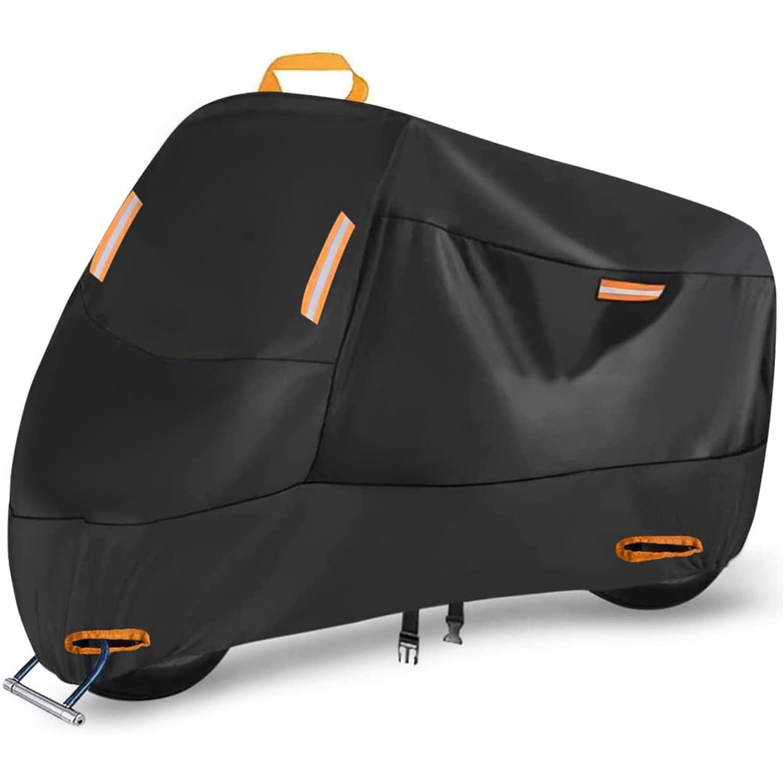210D Motorcycle Cover Windproof Buckles Protective Motorbike Cover