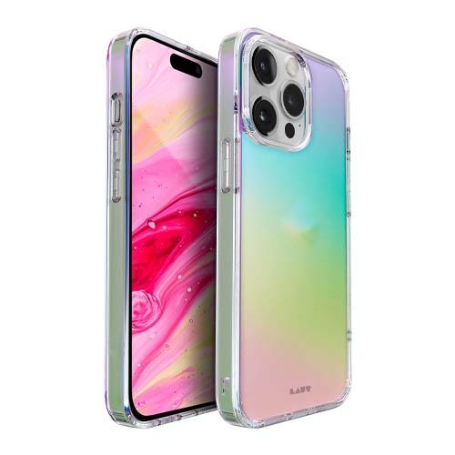 Ốp LAUT Holo Pearl For iPhone 14/ 14 Plus/ 14 Pro/ 14 Pro Max thời trang nhiều màu sắc chống sốc độ rơi 3m dễ tháo lắp Hàng Chính Hãng