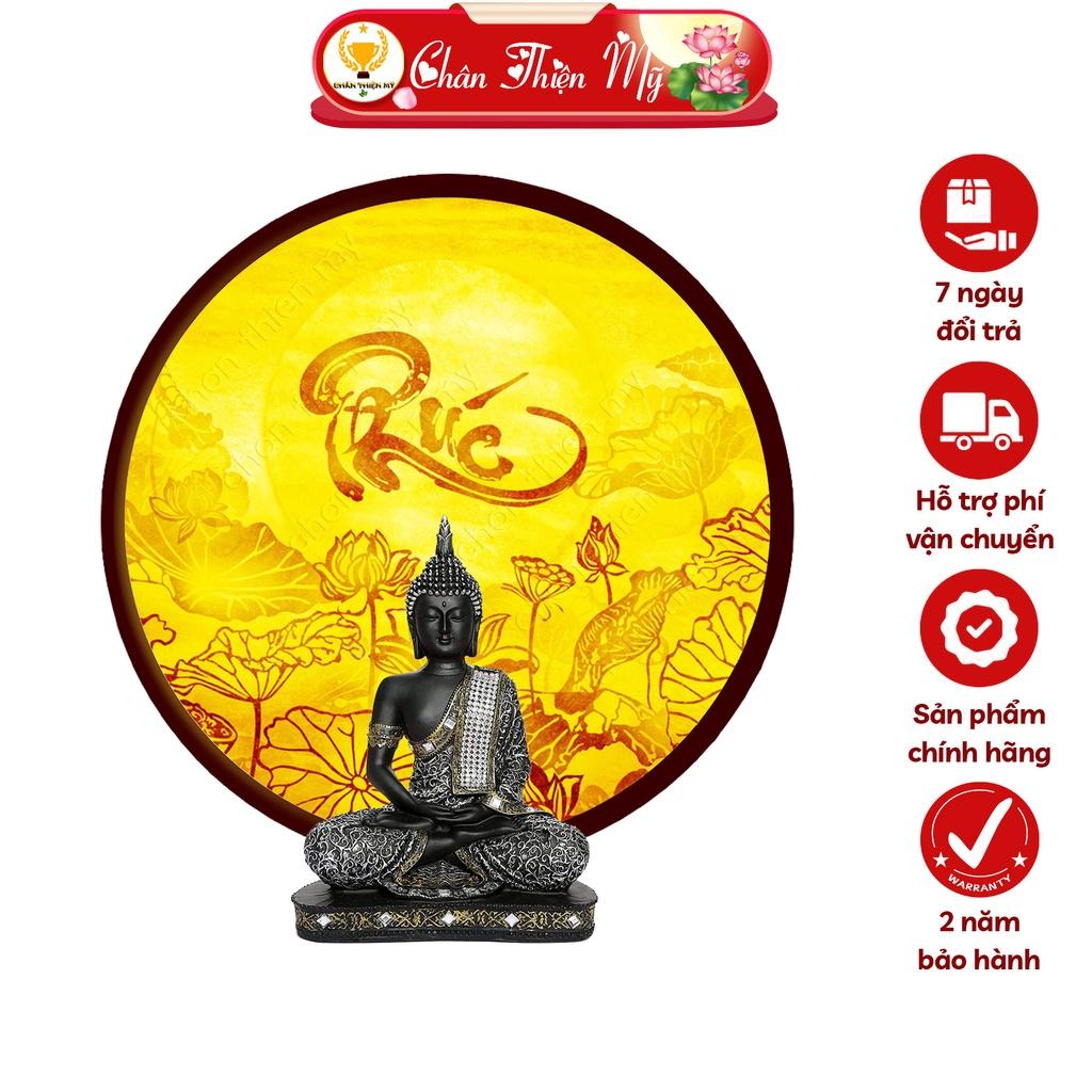 Đèn Thờ Hào Quang Phật Tranh Trúc Chỉ, Trang Trí Bàn Thờ, Hào Quang Trúc Chỉ Hoa Sen Chữ Phúc TC-HQ-93