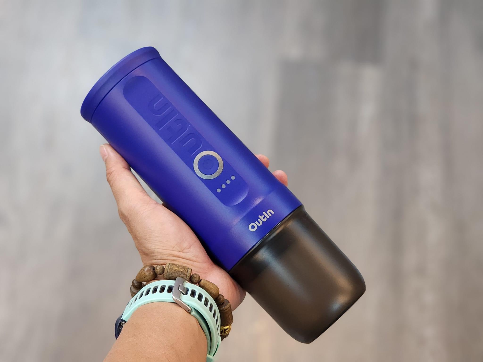 [Hàng chính hãng] Set máy pha cà phê điện cầm tay Outin Nano Portable Espresso Machine màu Ocean Blue (Phiên bản giới hạn)