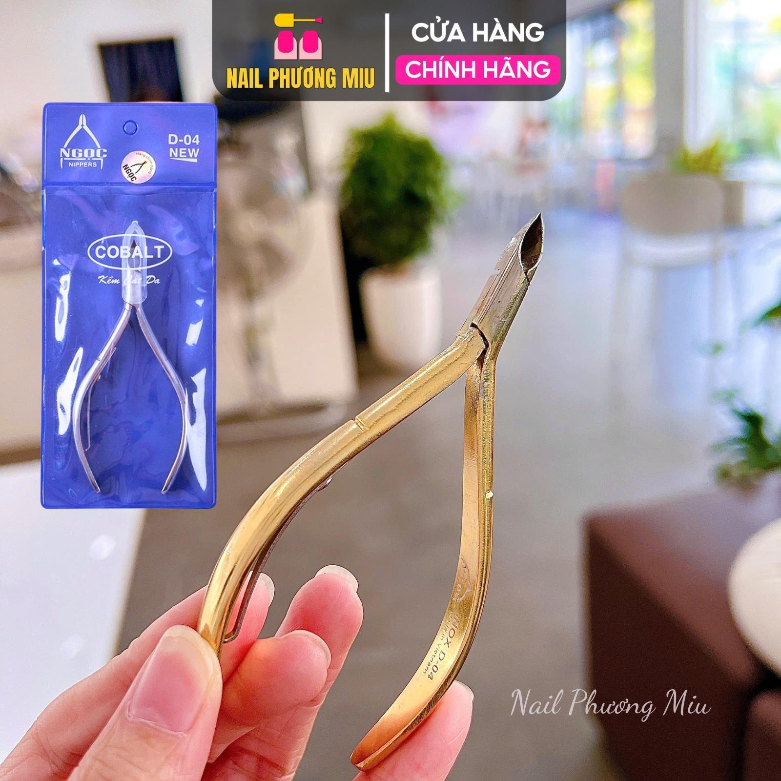 Combo Kìm Lấy Khóe Mũi Dài Nhọn 1.5cm + Kềm Nhặt cắt Da Bán Nguyệt Mạ Vàng - Dụng Cụ Chăm Sóc Nail Chuyên Nghiệp Chà Gót Chân