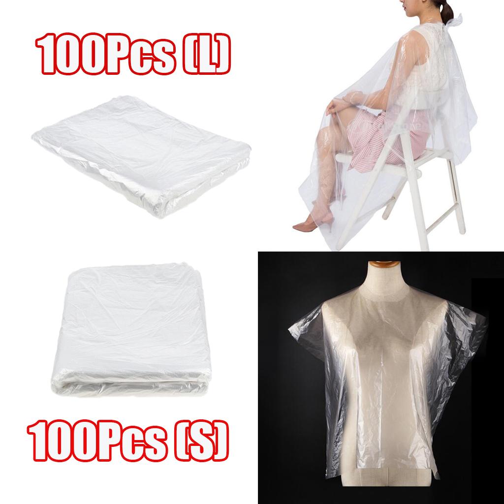 200pcs S&amp;L Disposable Hair Cutting Capes Cloth Set Salon Gown Apron Protect