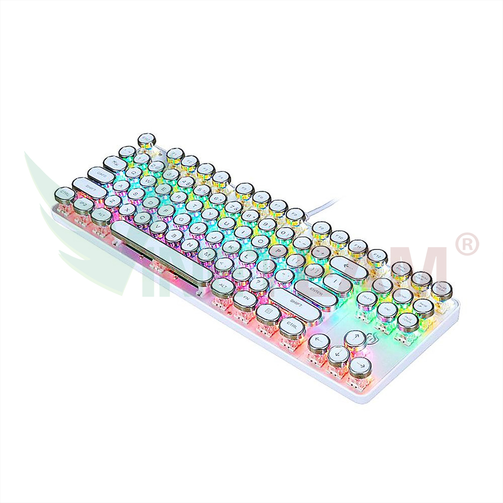 Bàn Phím Cơ Gaming Vinetteam HJK917 87 Phím Blue Switch Keycap Tròn Chống Nước Với 9 Chế Độ Led Khác Nhau - Hàng Chính Hãng