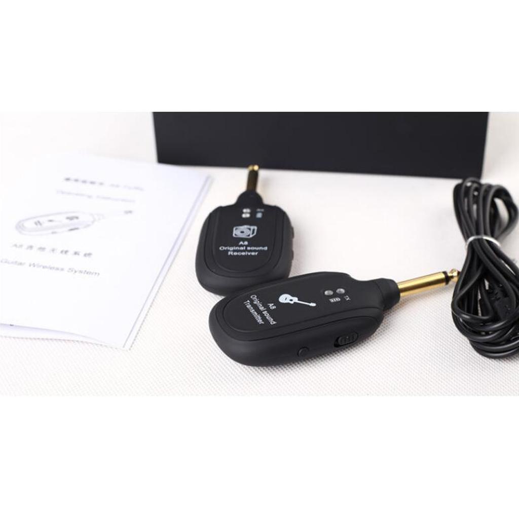 Electric Guitar Bass UHF Wireless System, Audio Transmitter And Receiver Set