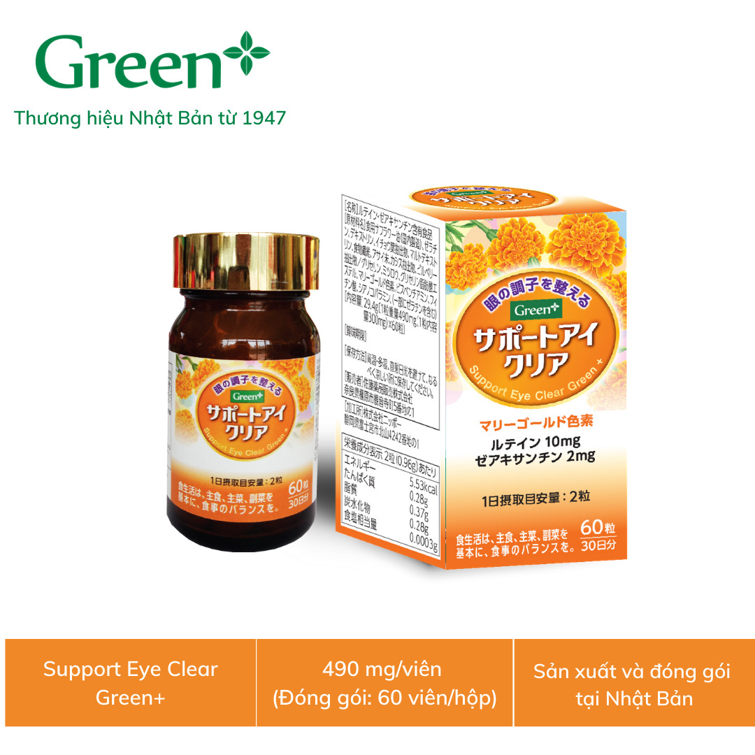 Viên bổ mắt Nhật Bản - Support Eye Clear Green+