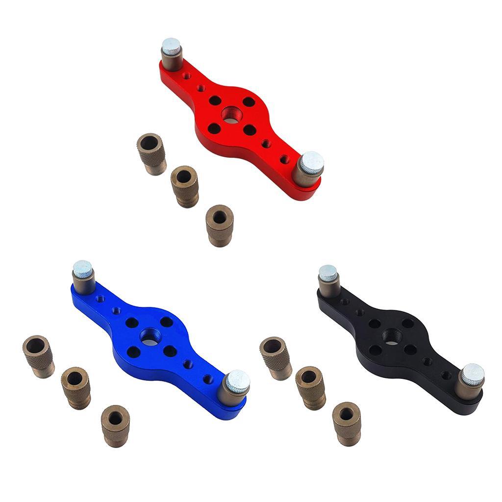 2 Set Wood Dowel Hole Drilling Guide Circular Wood Puncher Locator Woodworking