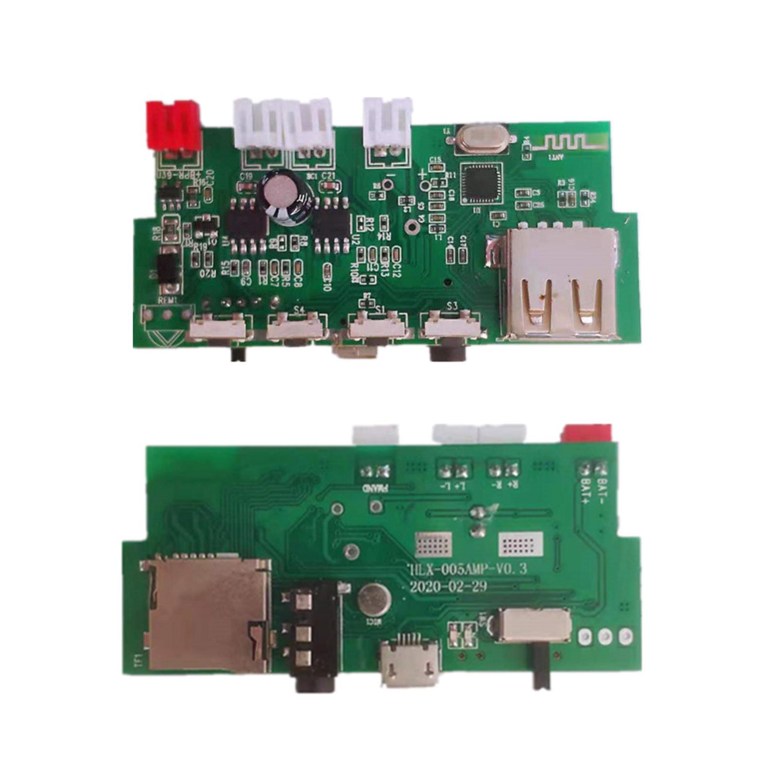 MP3 Decoder Board 5V Bluetooth Module Audio Module with Power Amplifier
