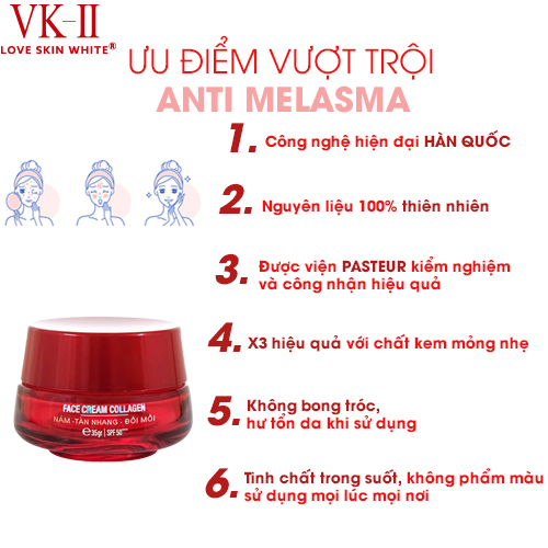 Kem Ngừa Nám - Tàn Nhang - Đồi Mồi VK II 35g