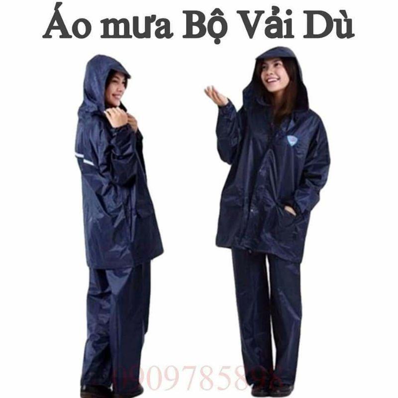 Áo mưa bộ, vải dù, siêu chống thấm nước cao cấp, loại 1, có đủ size cho khách lựa.