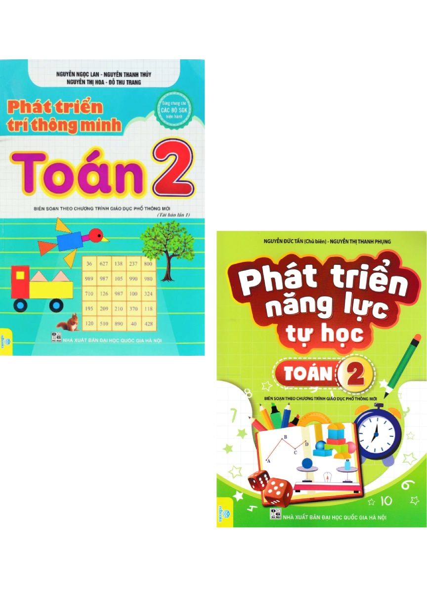 Combo Phát Triển Trí Thông Minh Toán Lớp 2 + Phát Triển Năng Lực Tự Học Toán 2