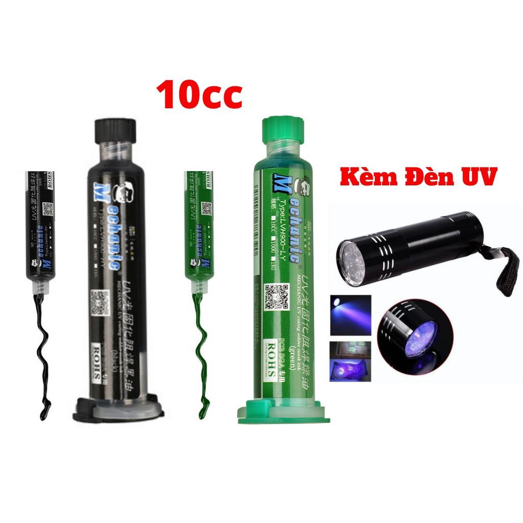 Combo Keo Uv Xanh Kèm Đèn ,Uv Đen Chống Lem Mass Bo Mạch