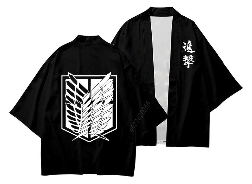 áo ATTACK ON TITAN, áo khoác kimono đội trinh sát trong ATTACK ON TITAN phong cách Nhật Bản