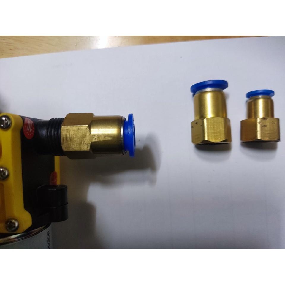 Ren đồng nối bơm mini đôi ra dây 8 - 10 - 12li