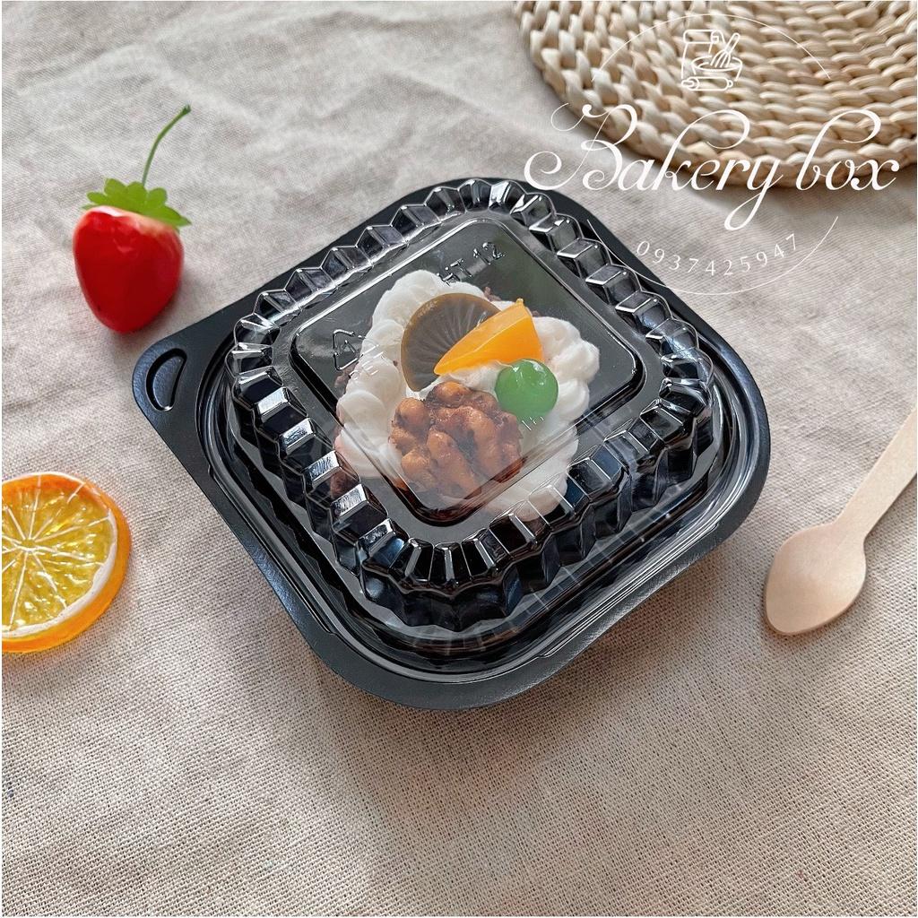 100 Hộp HT12 Vuông Đựng Sushi - Xôi - Bánh Ngọt - Trái Cây - Bánh Trà Sữa