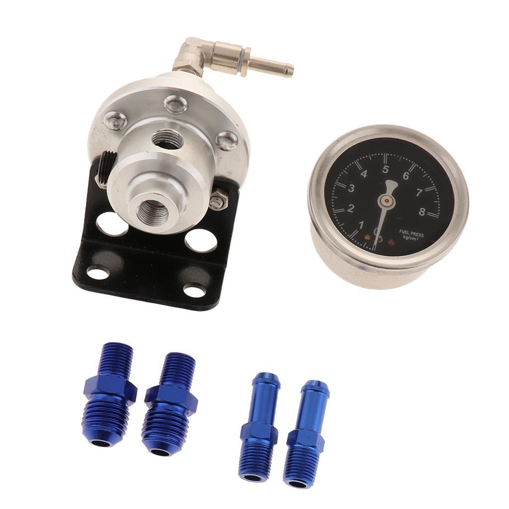 Universal Type S Adjustable Fuel Pressure Regulator Silver