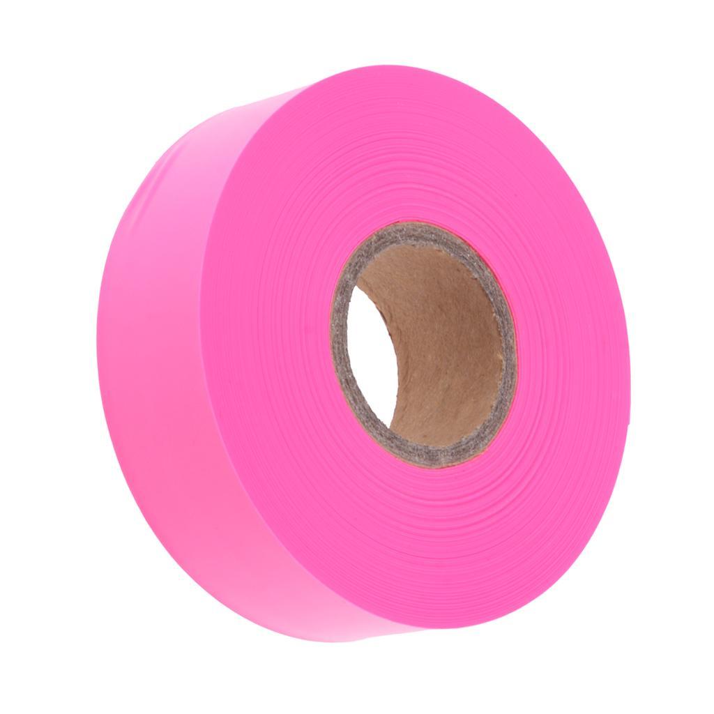 2x Outdoor Garden Tool Flagging Tape Trail Marking Safety Ribbon Camp Pink