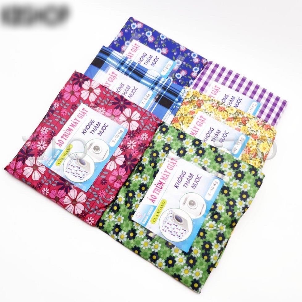 Áo che máy giặt cửa ngang (trước) cho máy từ 6 - 15 kg ,vải dù siêu bền tiện lợi , chống thấm nước , bảo vệ máy giặt dưới mọi thời tiết