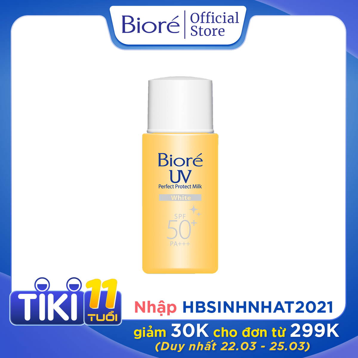 Bioré Sữa Chống Nắng Bảo Vệ Hoàn Hảo TRẮNG MỊN NGỌC TRAI Biore UV SPF50+/PA+++ 25ML