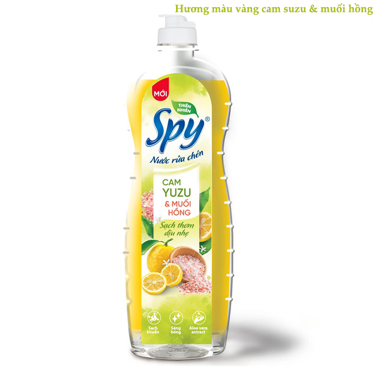 Combo 2 Nước Rửa Chén SPY Dung tích 760ML Mùi Hương Ngẫu Nhiên - Hàng Chính Hãng