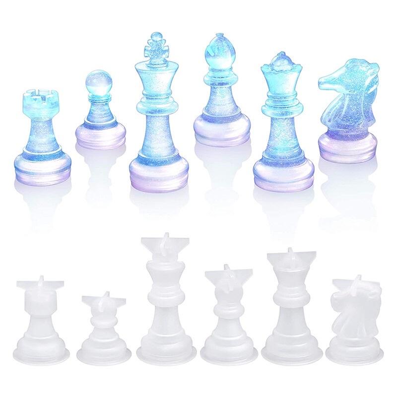 Bộ Khuôn Silicone Hình Cờ Vua Gồm 6 Khuôn Nhỏ Mini - Trường Thịnh Sài Gòn