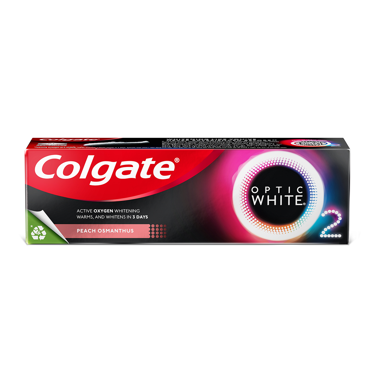 Kem Đánh Răng Colgate Optic White O2 với Oxy Hoạt Tính trắng răng 3 ngày 85g