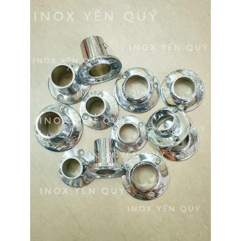 1 đôi Chân đỡ ống inox bát đỡ ống inox dầy cao cấp nhất.bát rèm chân đỡ ống.bát đỡ ống bas đỡ ống pas đỡ ống tròn