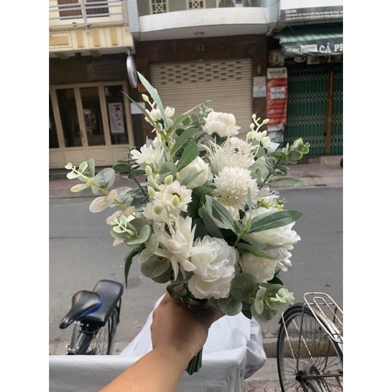 Hoa cưới cầm tay dâu tphcm mẫu 11/2020 giangpkc hctb1101