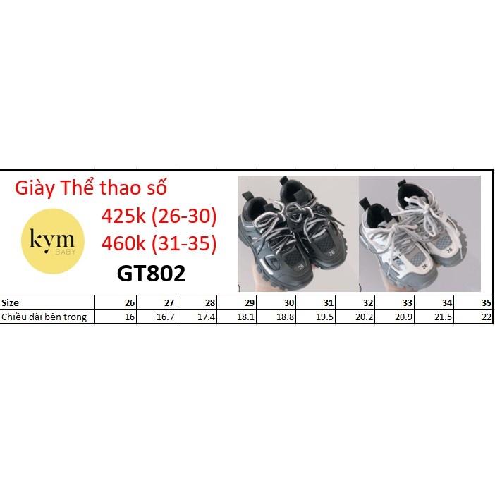 Giày Thể thao số cho bé G802