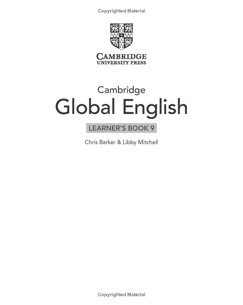 Cambridge Global English Learner's Book 9 With Digital Access (1 Year) - 2nd Edition