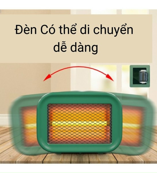 Sưởi mini để bàn làm việc, phòng ngủ- an toàn, nhỏ gọn tiện lợi , Led tiết kiệm điện