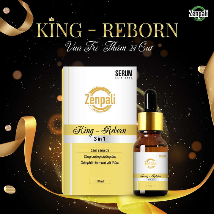 Serum Làm Mờ Thâm King Reborn Zenpali (10ml) - Mờ vết thâm, dưỡng ẩm, dưỡng sáng da