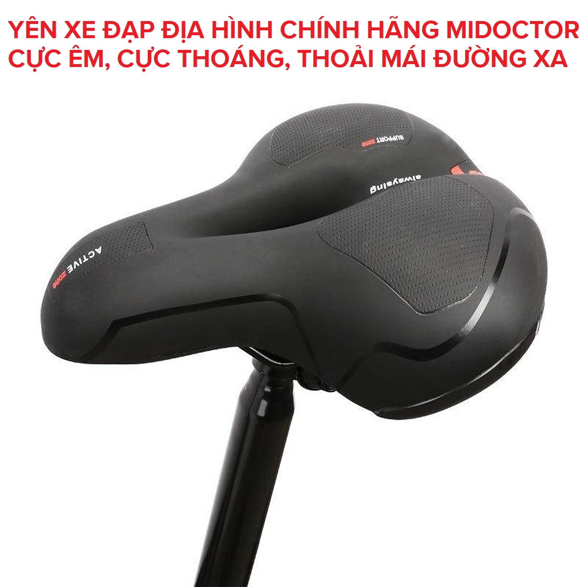 [Chính hãng miDoctor] Yên xe đạp thể thao, Yên xe đạp thể thao êm ái thoáng khí dễ lắp đặt - Đệm Yên xe địa hình thể thao chuyên dụng