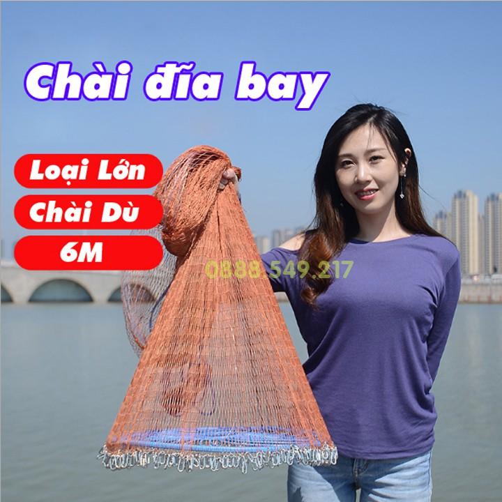 Chài Đĩa Bay.Chài Đánh Cá Tựng Quăng loại 6M