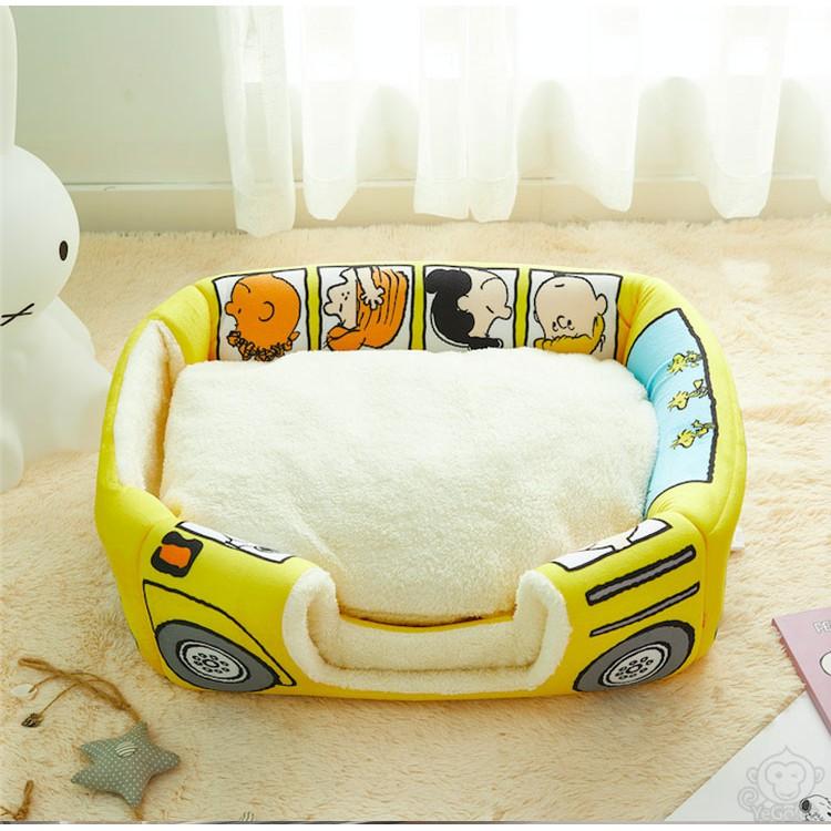 Giường Nhà Thú Cưng 2in1 School Bus gập mở size M