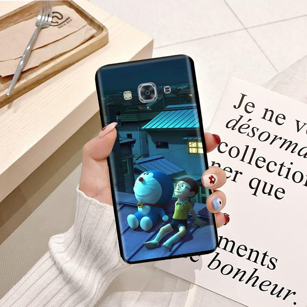 Ốp lưng điện thoại Samsung Galaxy J3 Pro 2016 viền silicon dẻo TPU  hình Doremon Phiêu Lưu - Hàng chính hãng
