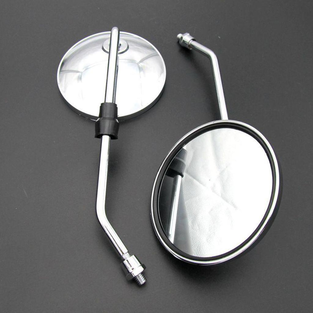 1 Pair Motorcycle Mirror Rear View Mirrors for Motorcycles Scooter 8mm