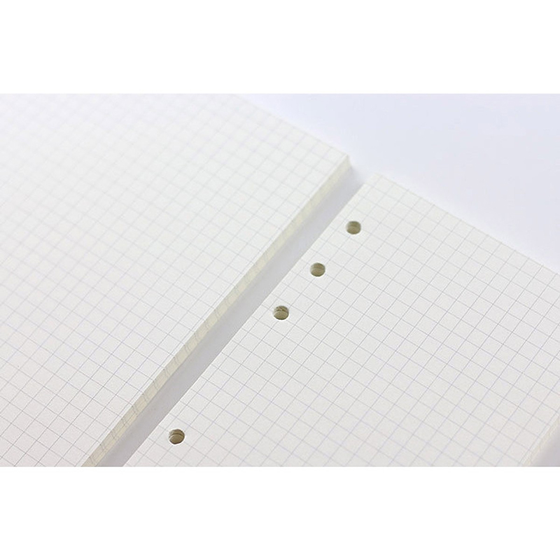 Tập giấy refill kẻ ô vuông 6 lỗ cỡ A5 - 210x142mm