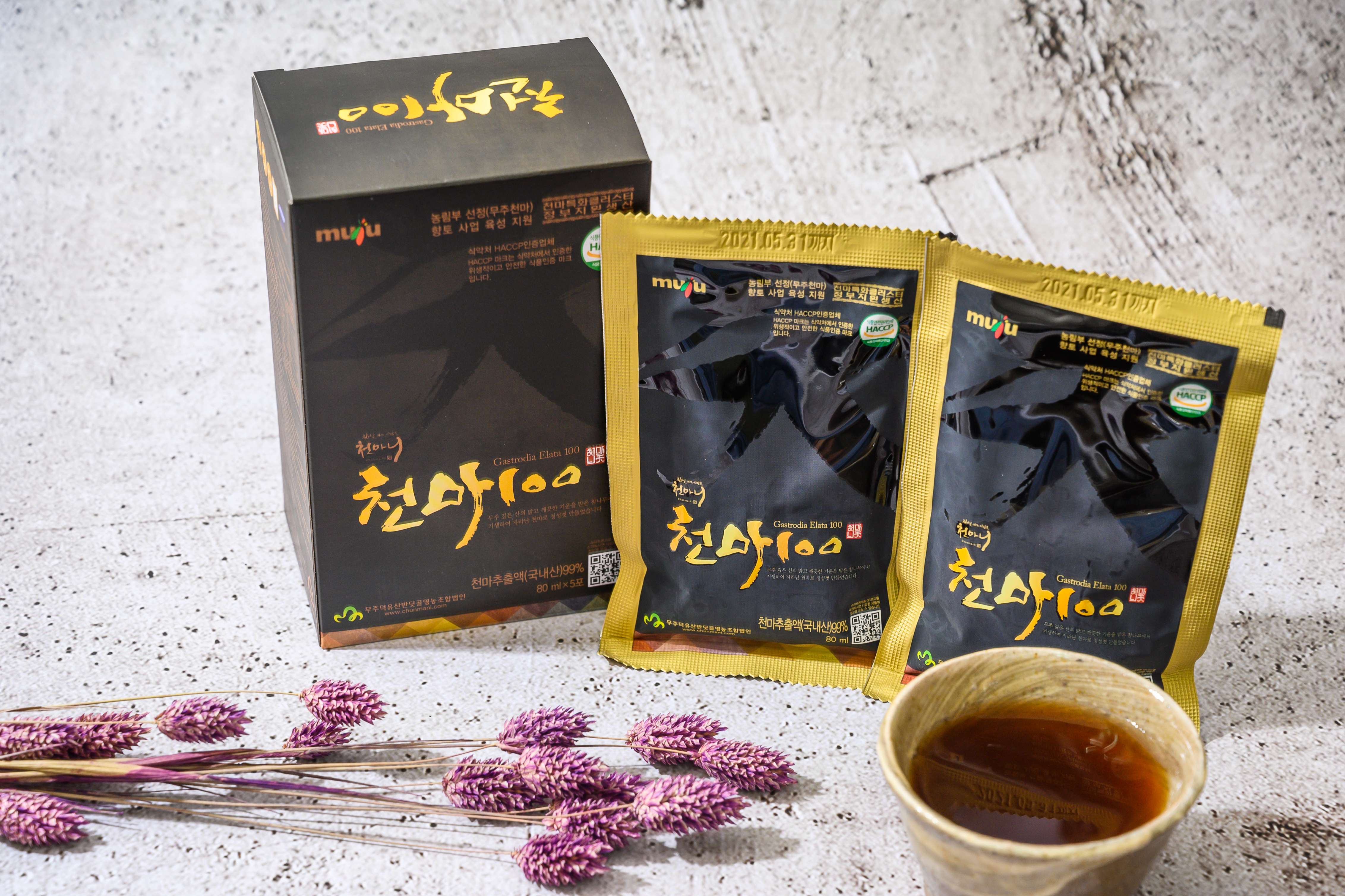 Nước New Chunma 100 Chunmani Hỗ Trợ Tuần Hoàn Máu Não 80ml x 30 gói/ thùng