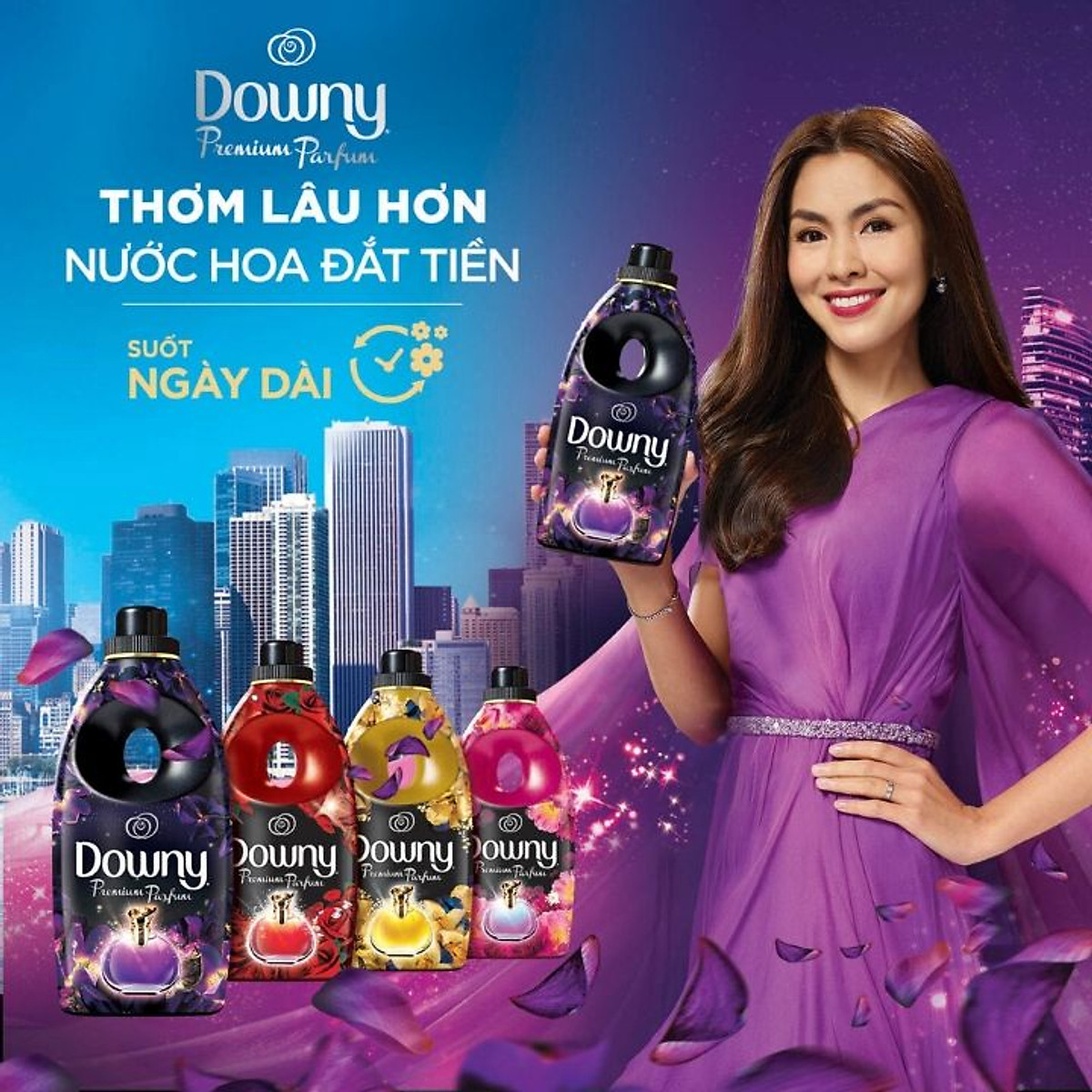 Nước Xả Vải Downy Đam Mê dạng Chai