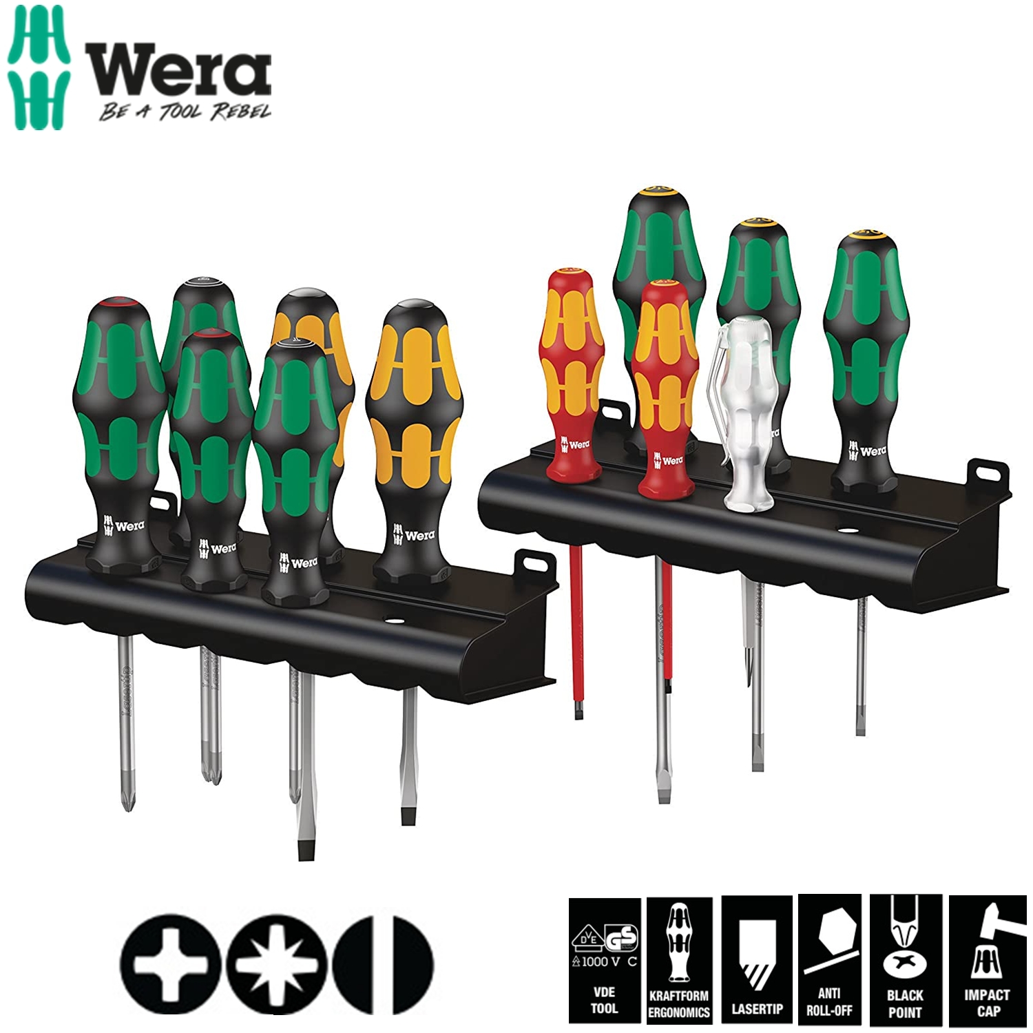 Bộ tua vít điện XXL 12 chiếc,  Wera 05051010001