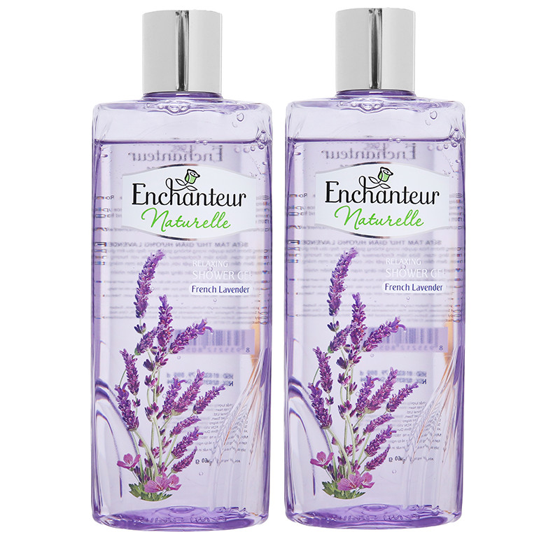 Combo 2 Chai Sữa tắm thư giãn Enchanteur Naturelle hương lavender 260gr/chai