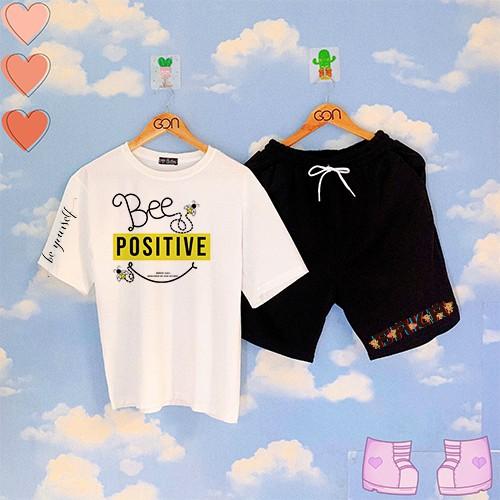Set đồ bộ Quần Shorts Lửng Kẻ 3 Sọc Quần Ulzzang Ống Rộng Quần Đùi Kẻ Sọc