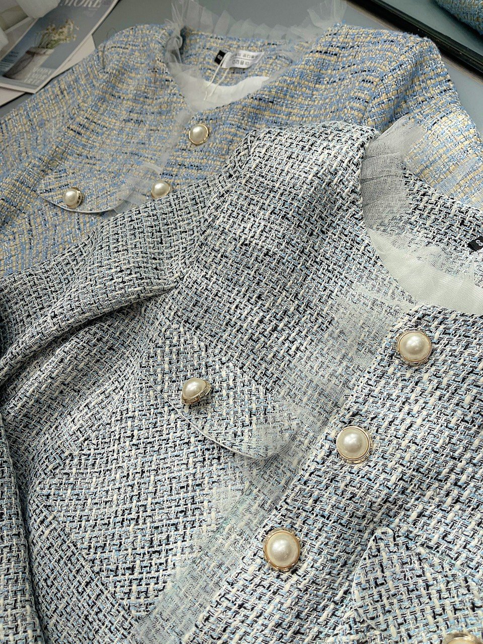 Áo Khoác Hàng Thiết Kế Chất Dạ Tweed Kèm Lụa Cao Cấp, Sang Trọng - Thời Trang Thiết Kế Style By Mm A293